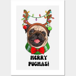 Merry Pugmas Design Posters and Art